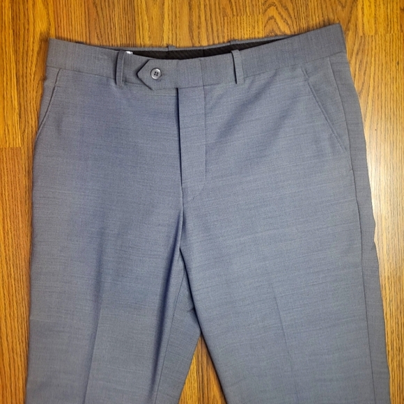 Gala G Men’s Dress Pants 50% Wool Blend charcoal grey–Size 34 Made In Canada A89 - Picture 4 of 9